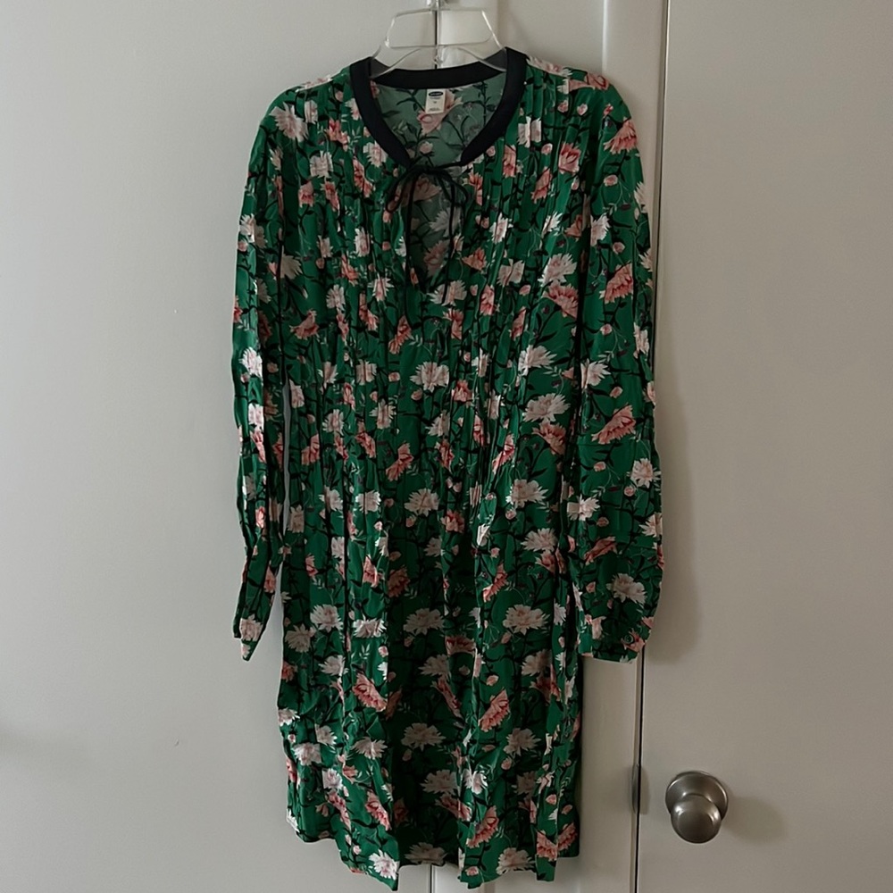 Long Sleeve Floral Print Dress